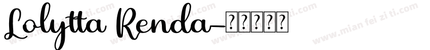 Lolytta Renda字体转换